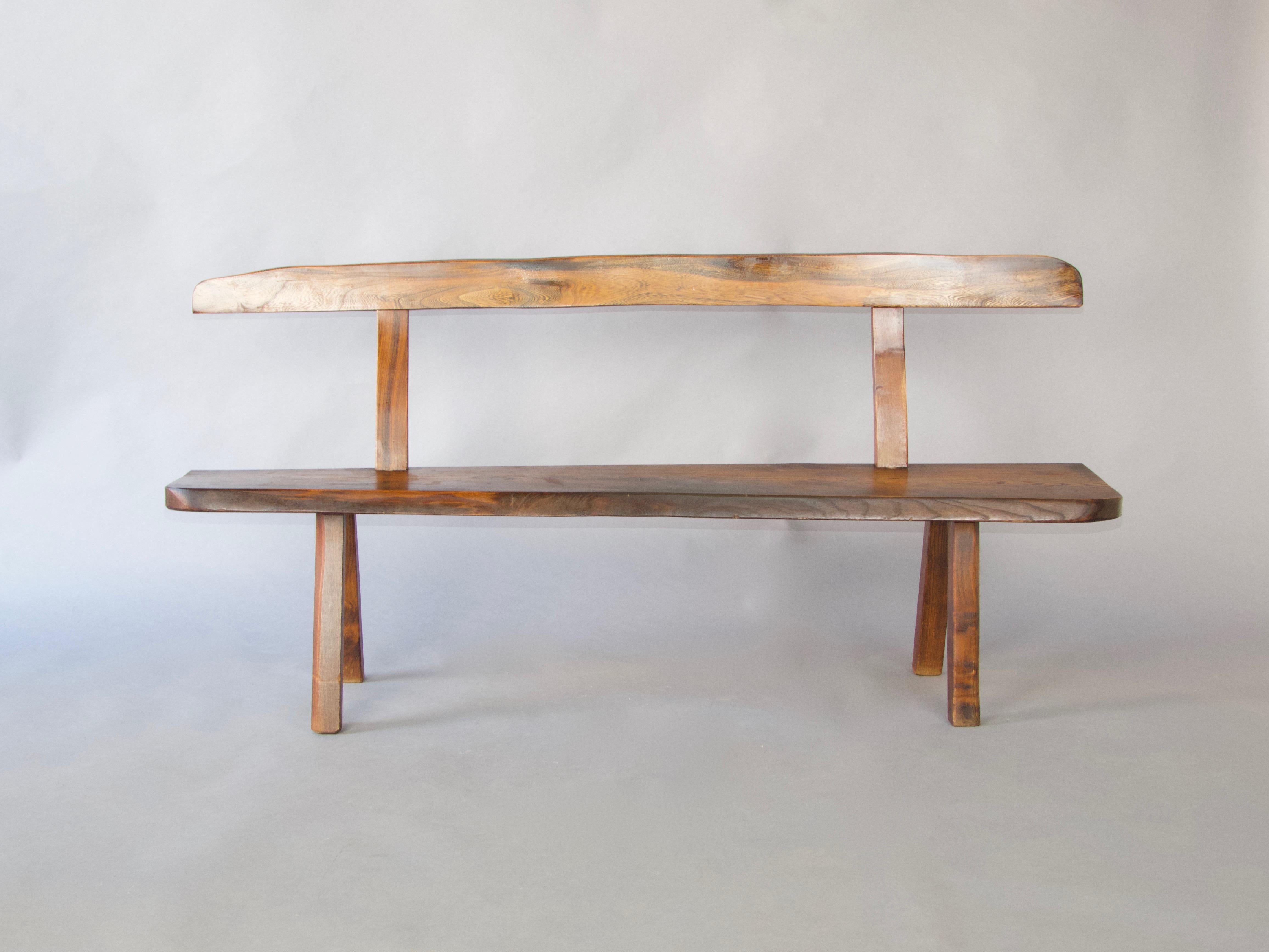 Panchina in legno organico in vendita 1