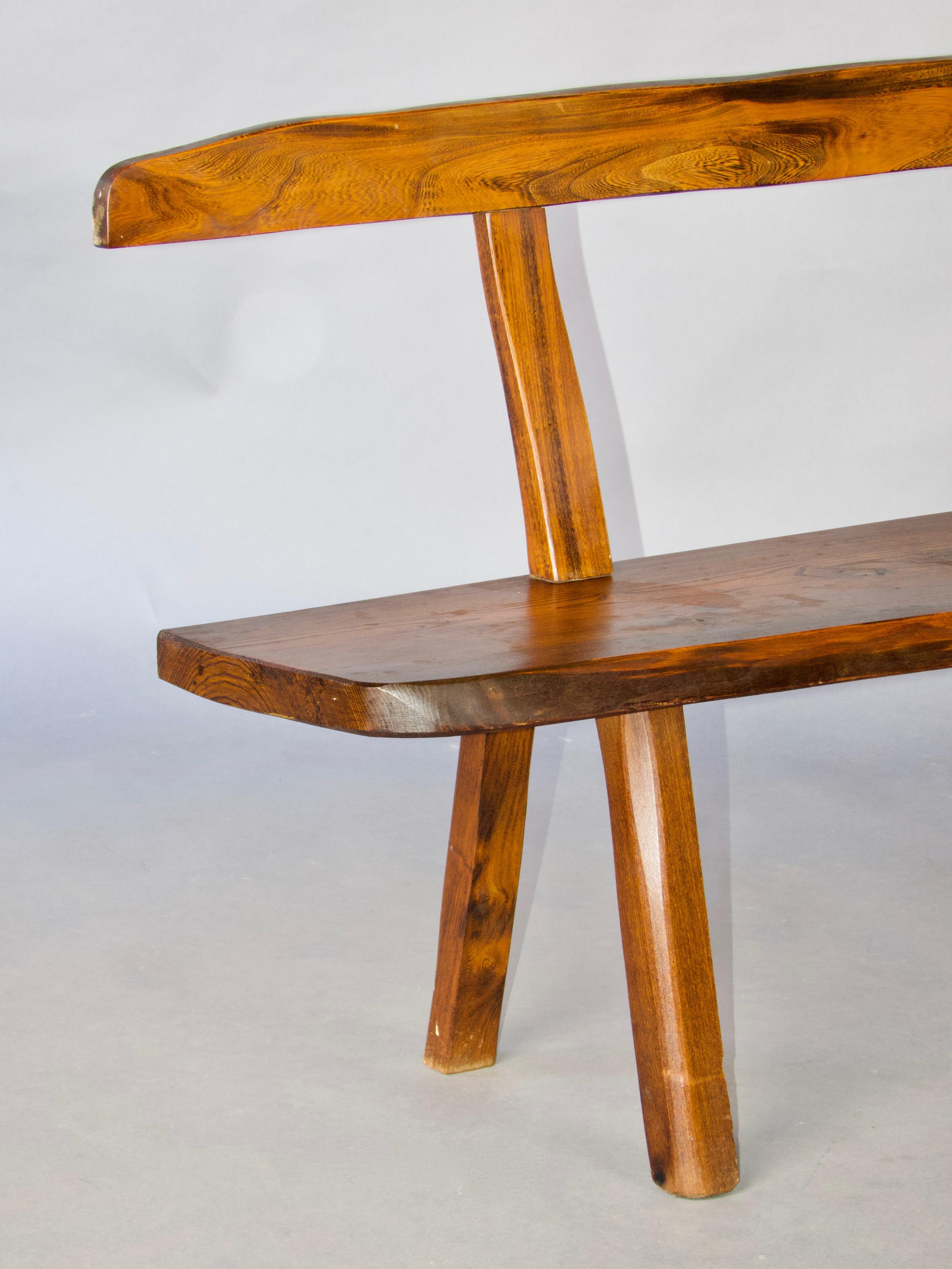 Panchina in legno organico in vendita 2