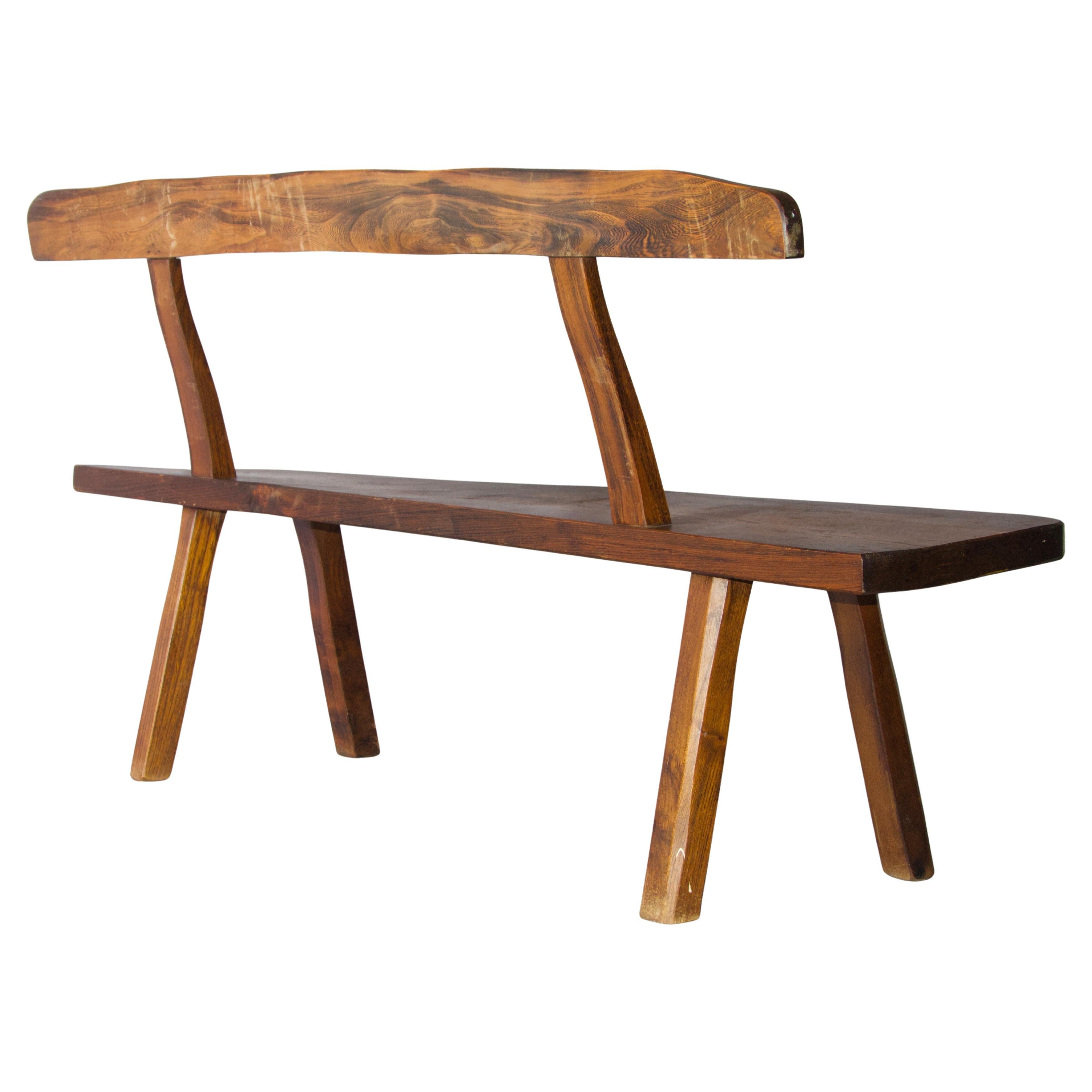 Organic wood bench