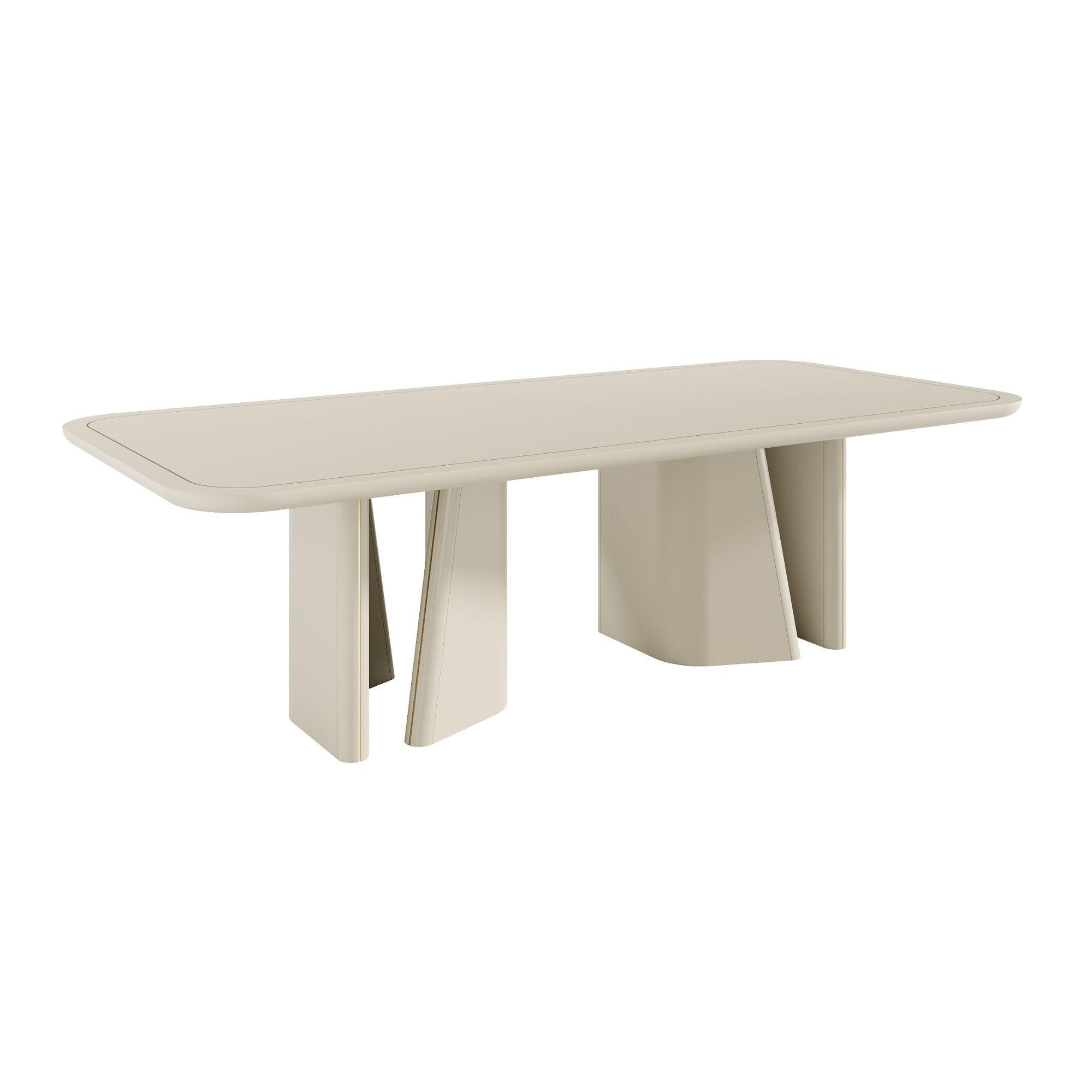 Contemporary ORGANIC Wood Modern Dining Table For Sale