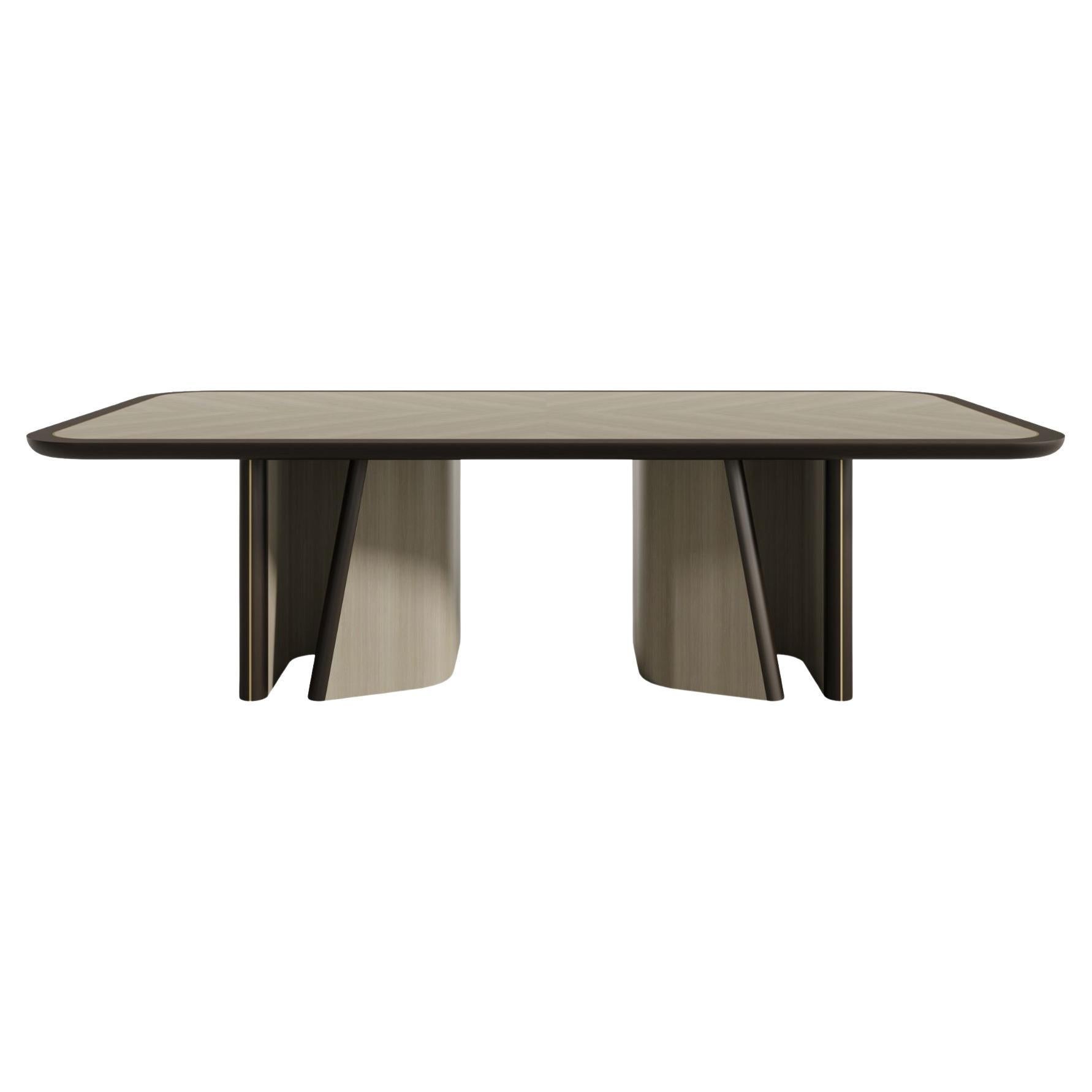Mesa de comedor moderna de madera BIO