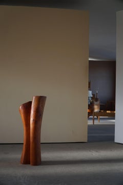 Organic Wooden Sculpture by Danish Artist Ole Wettergren, 1990s