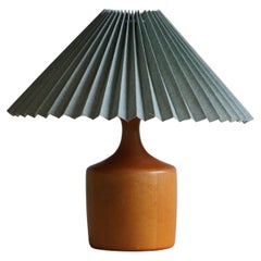 Organic Wooden Table Lamp, Scandinavian Modern, Made in 1960s