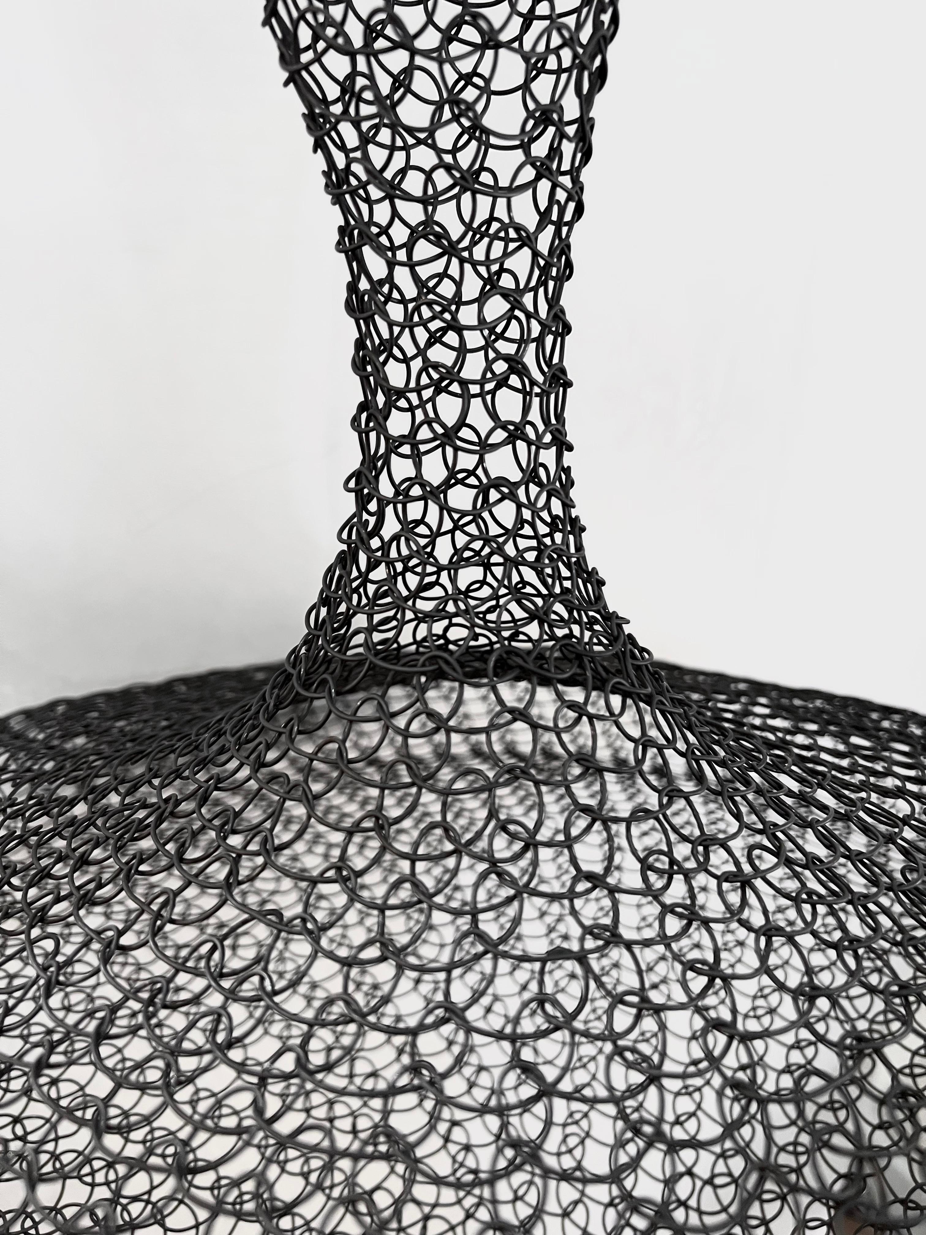 Organic Woven Mesh Wire Sculpture by Ulrikk Dufosse For Sale 4