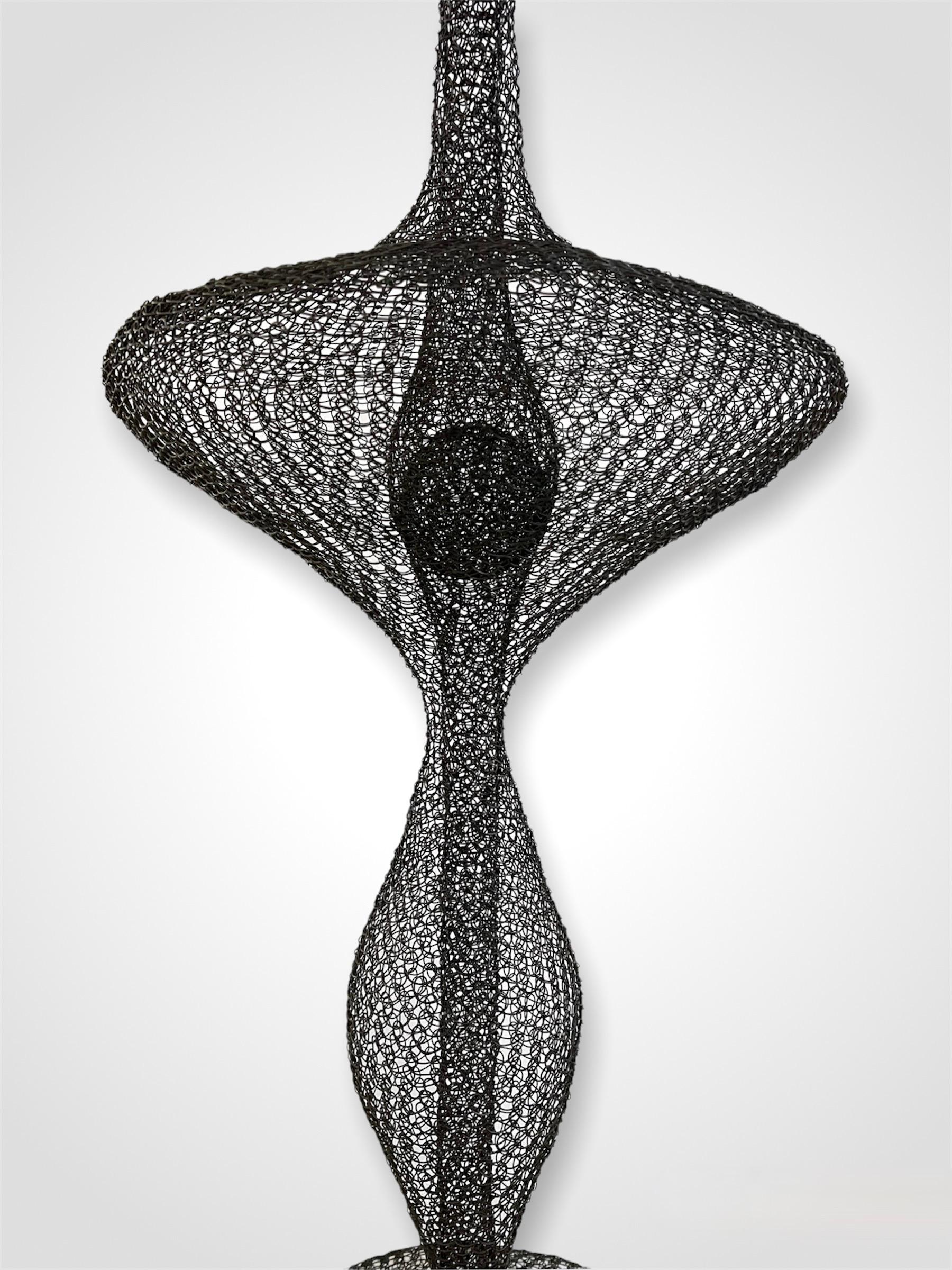 Industrial Organic Woven Mesh Wire Sculpture by Ulrikk Dufosse For Sale