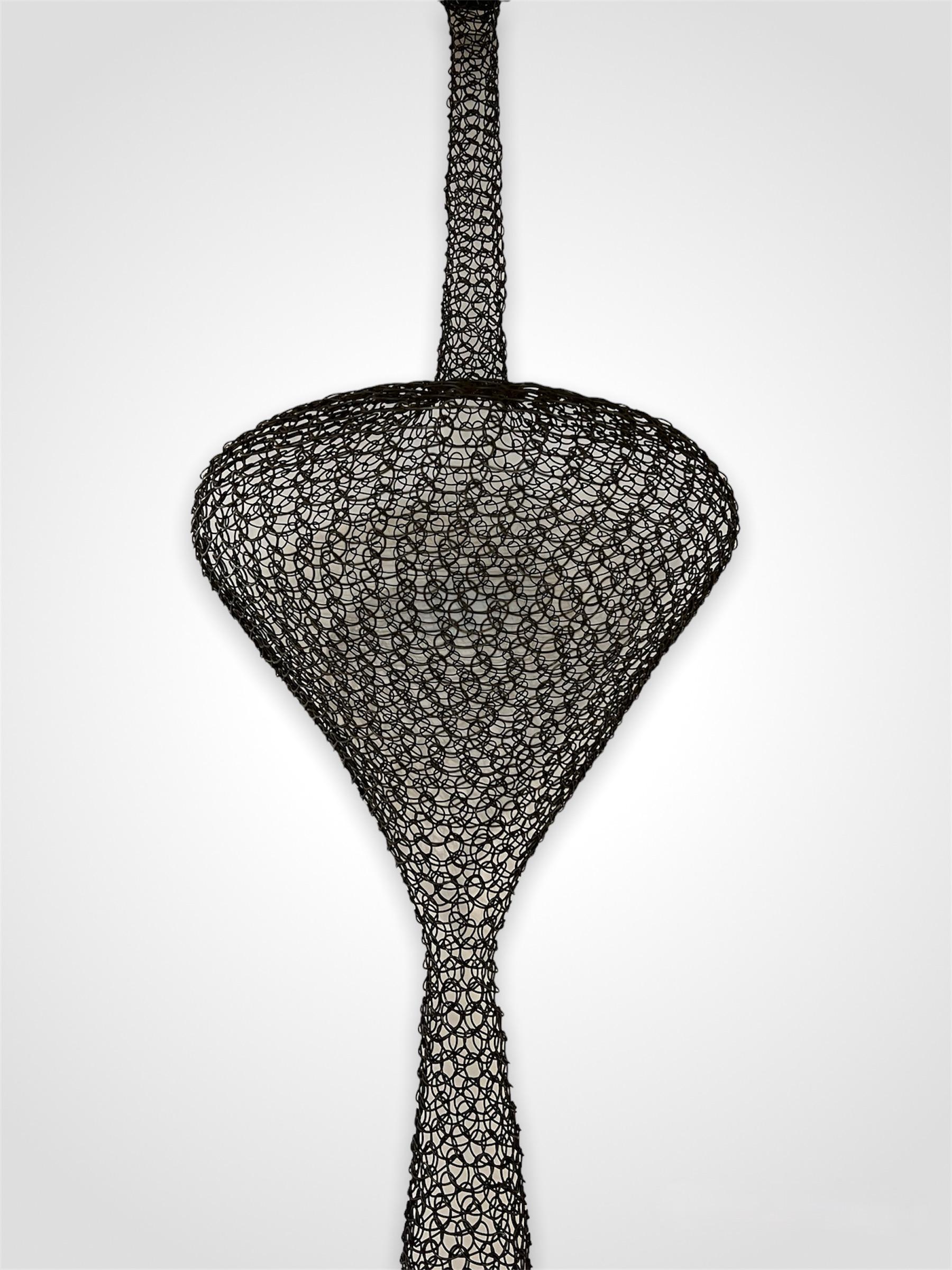French Organic Woven Mesh Wire Sculpture by Ulrikk Dufosse For Sale