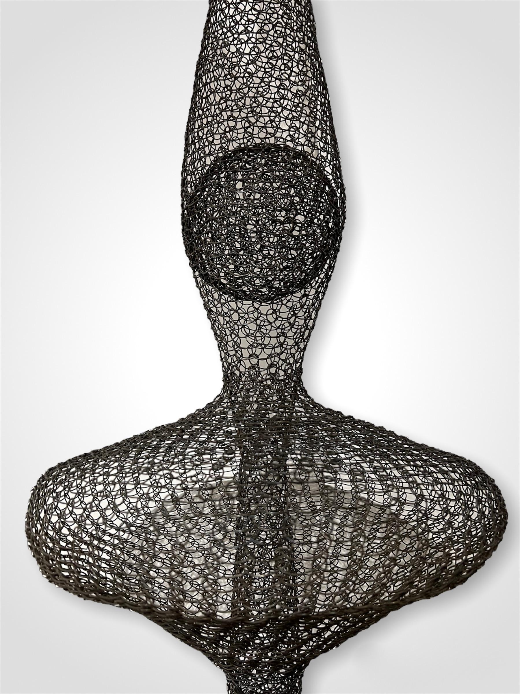 Hand-Woven Organic Woven Mesh Wire Sculpture by Ulrikk Dufosse For Sale