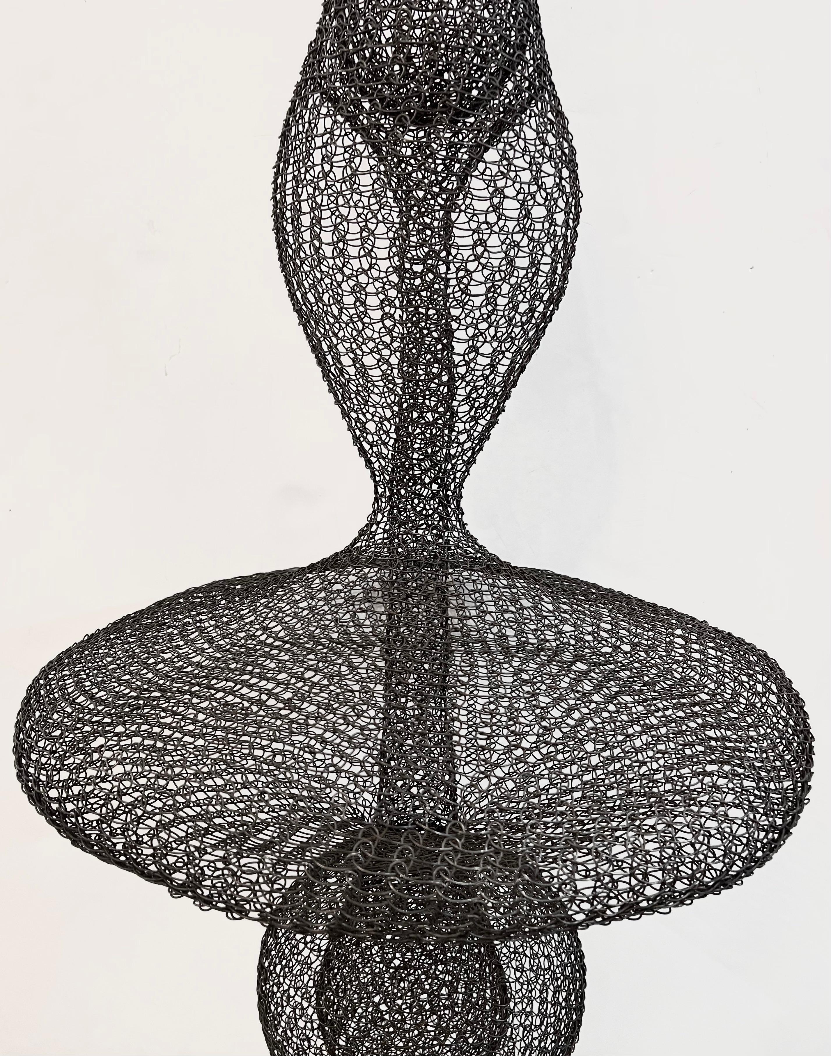 Organic Woven Mesh Wire Sculpture by Ulrikk Dufosse For Sale 2
