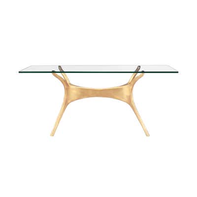 1970's George Mathias Bronze and Resin Dining Table at 1stDibs
