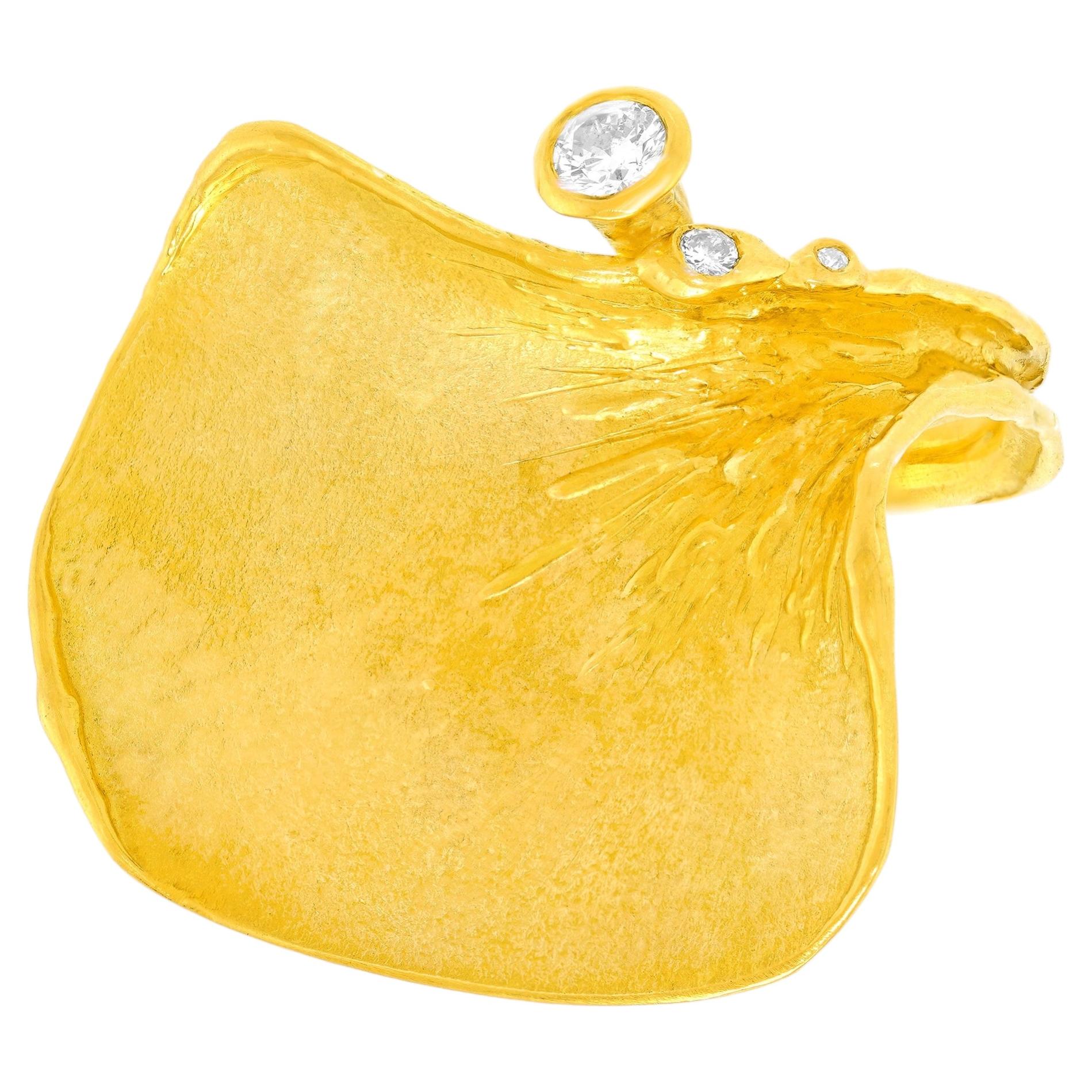 Organo-Chic Gold Ring im Angebot
