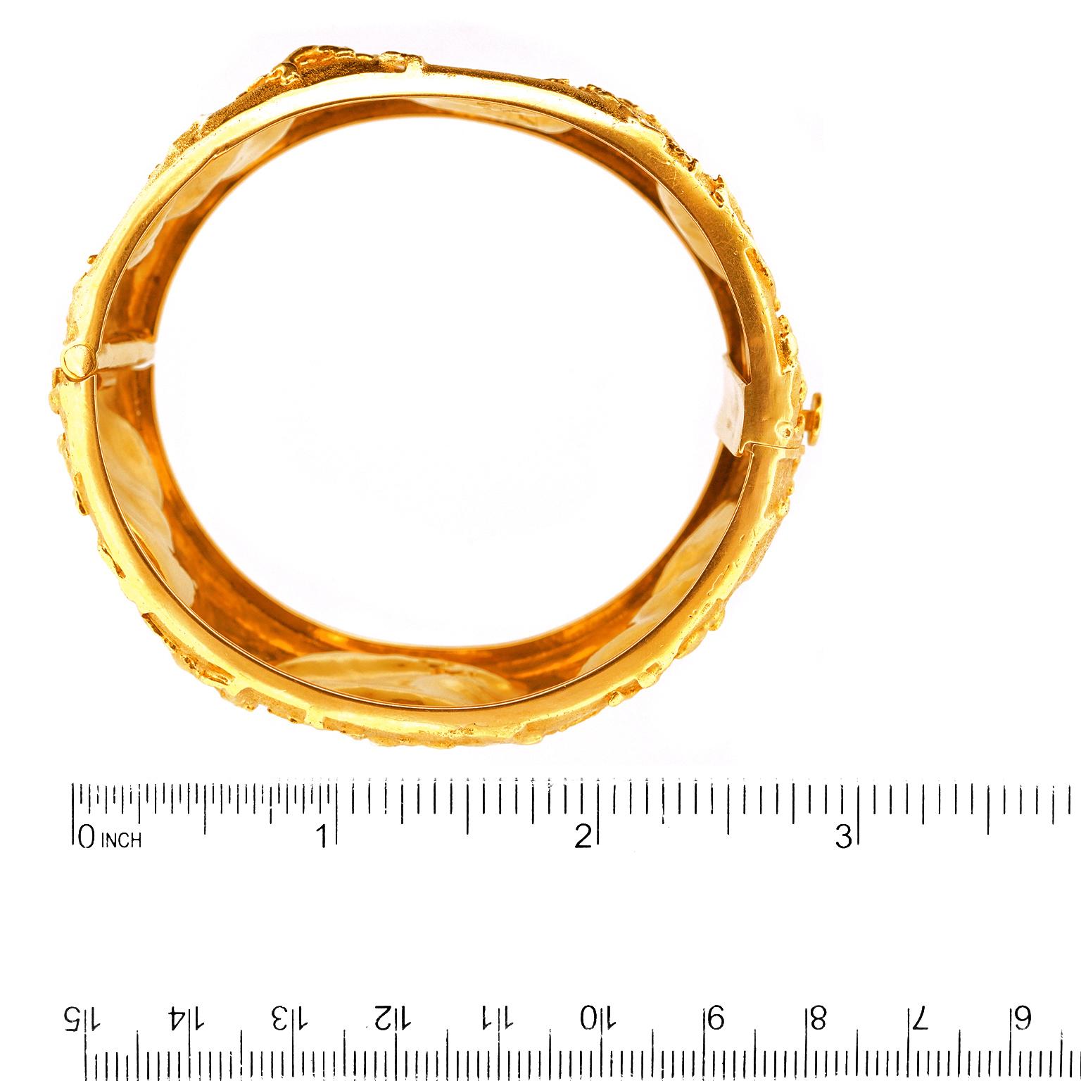 Schweizer Organo-Chic Gelbgold-Armband (Modernistisch)