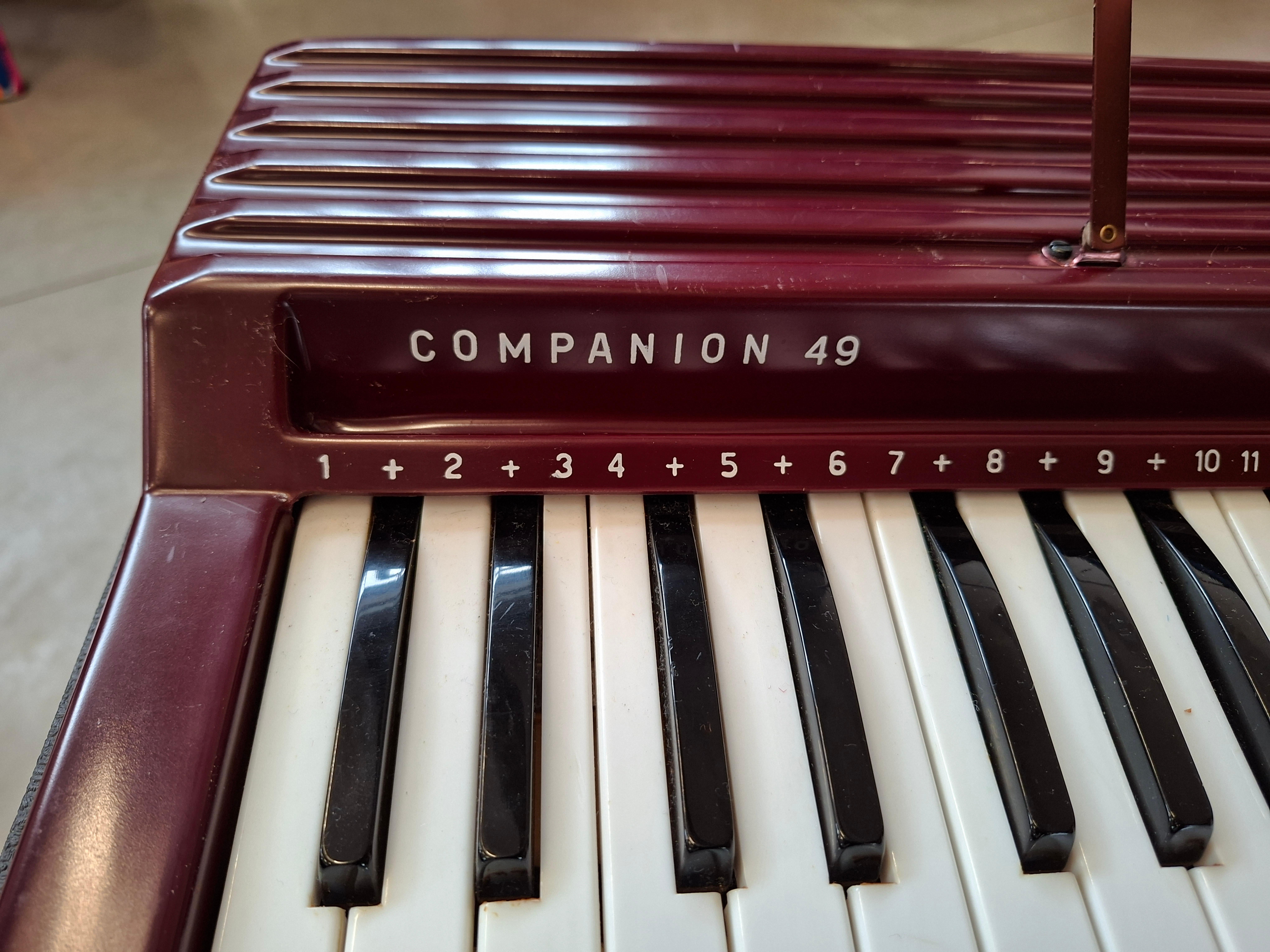 Contemporain Orgue électronique Companion 49 d'époque avec pieds d'origine en vente