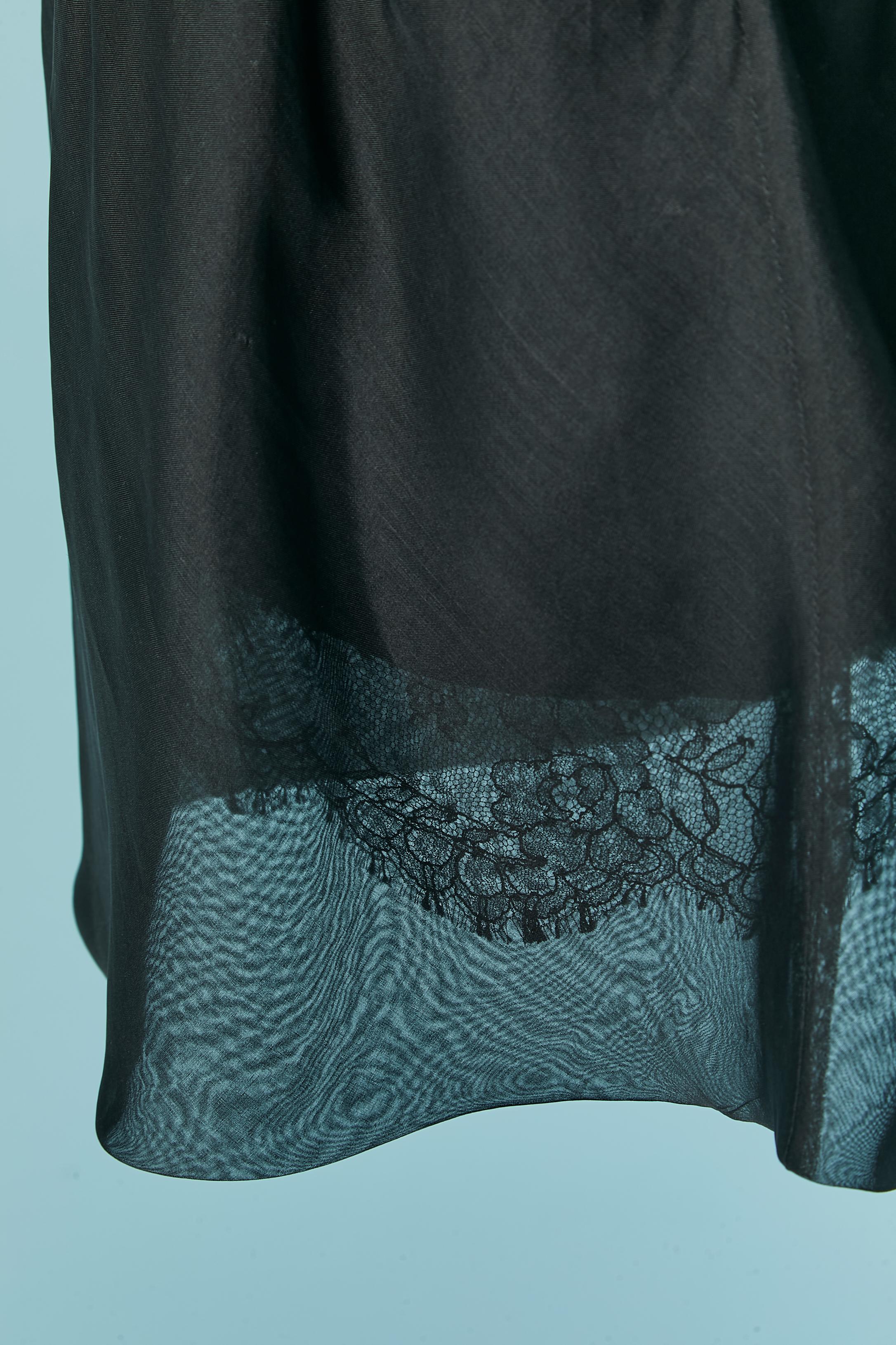 Organza and lace bustier cocktail dress J Mendel In Good Condition For Sale In Saint-Ouen-Sur-Seine, FR