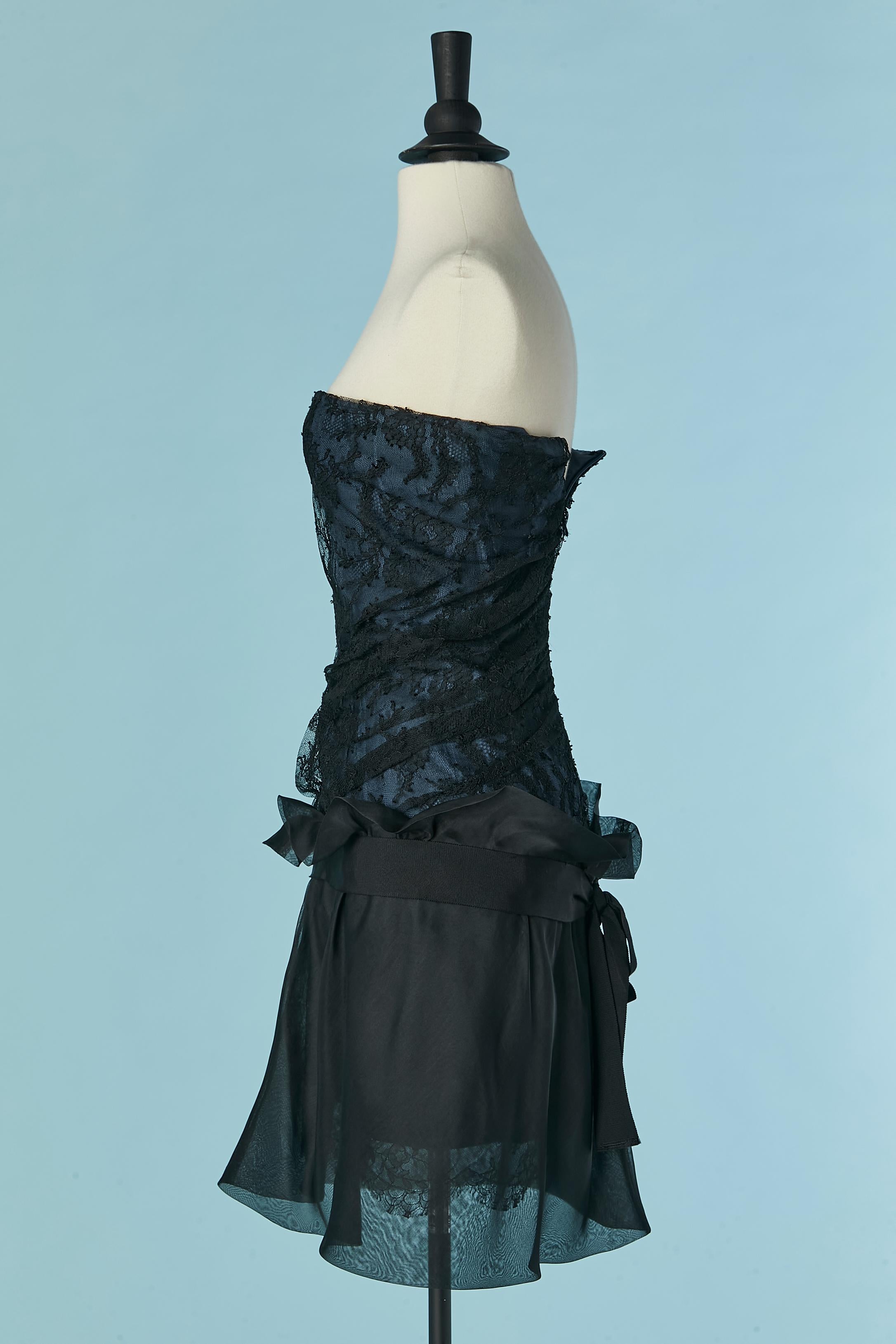 Women's Organza and lace bustier cocktail dress J Mendel For Sale