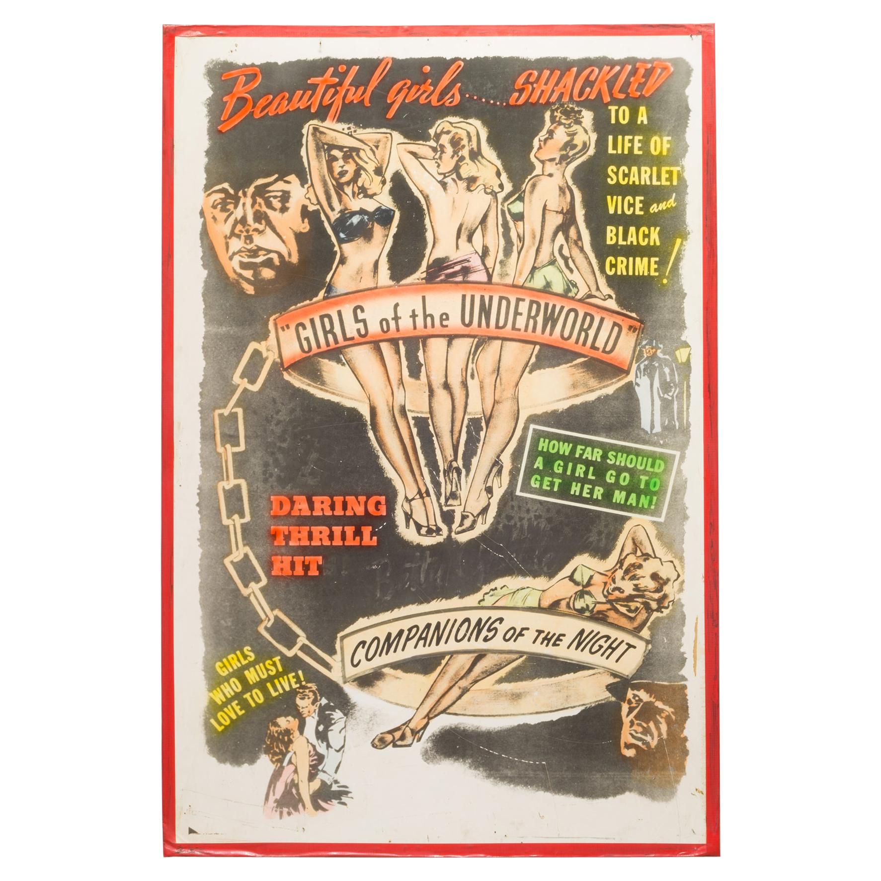 Original "Sexplotation" Movie Poster Card, circa 1940