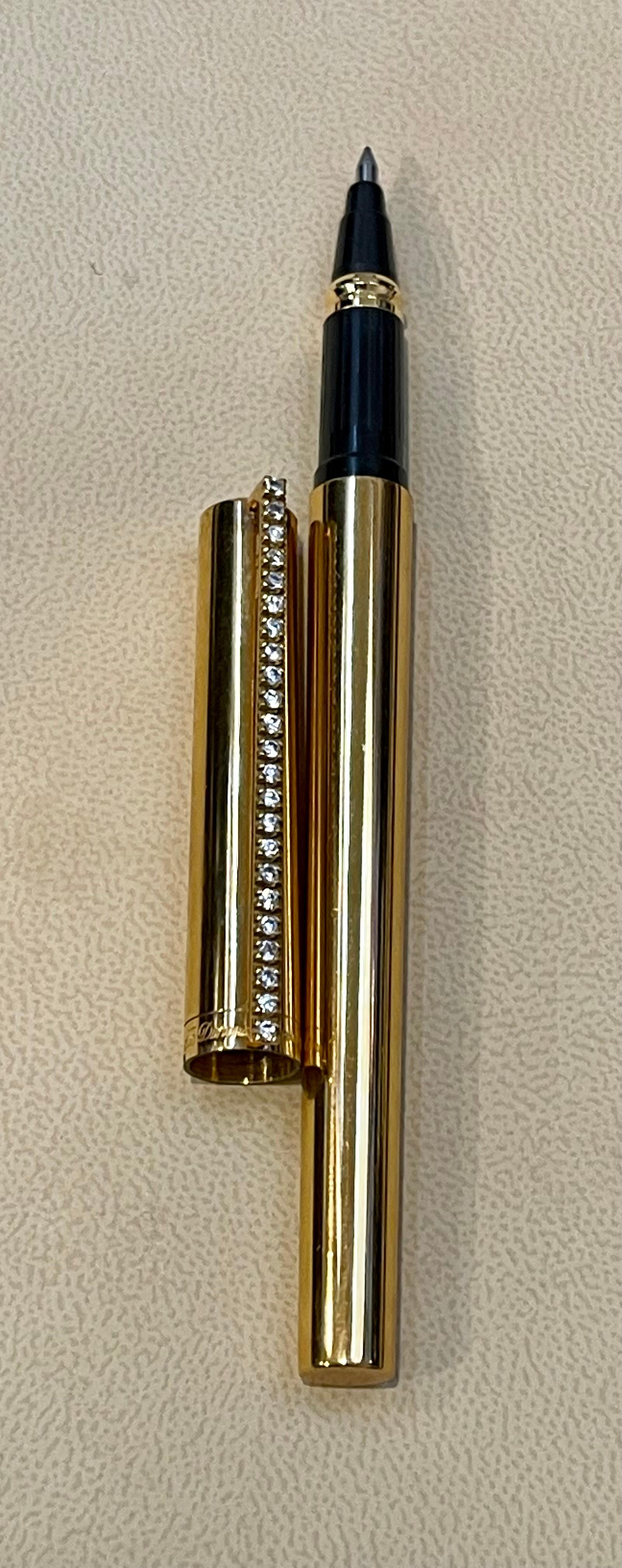 Orginal S.T.Dupont Kugelschreiber von Prestige, vergoldete Laque De Chine 3