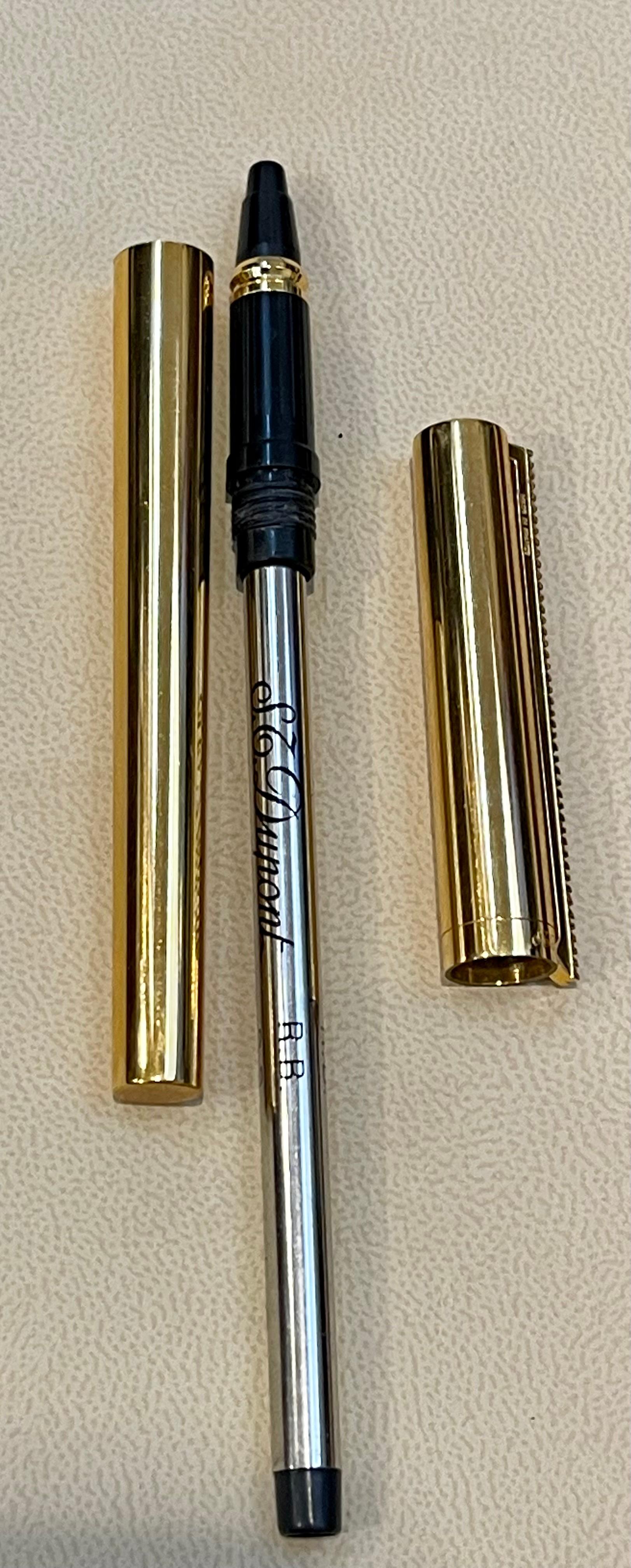 Orginal S.T.Dupont Kugelschreiber von Prestige, vergoldete Laque De Chine 5