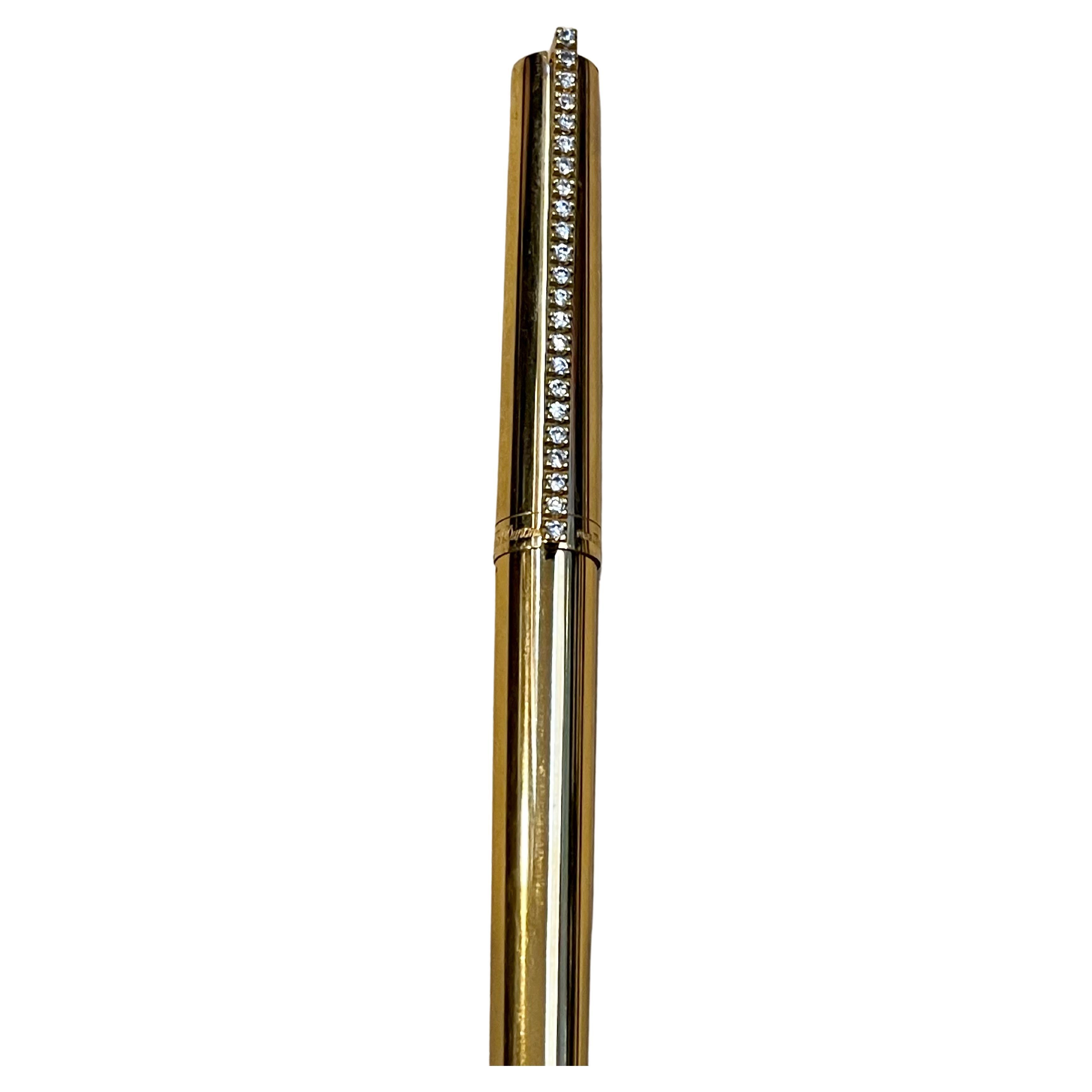 dupont kugelschreiber gold