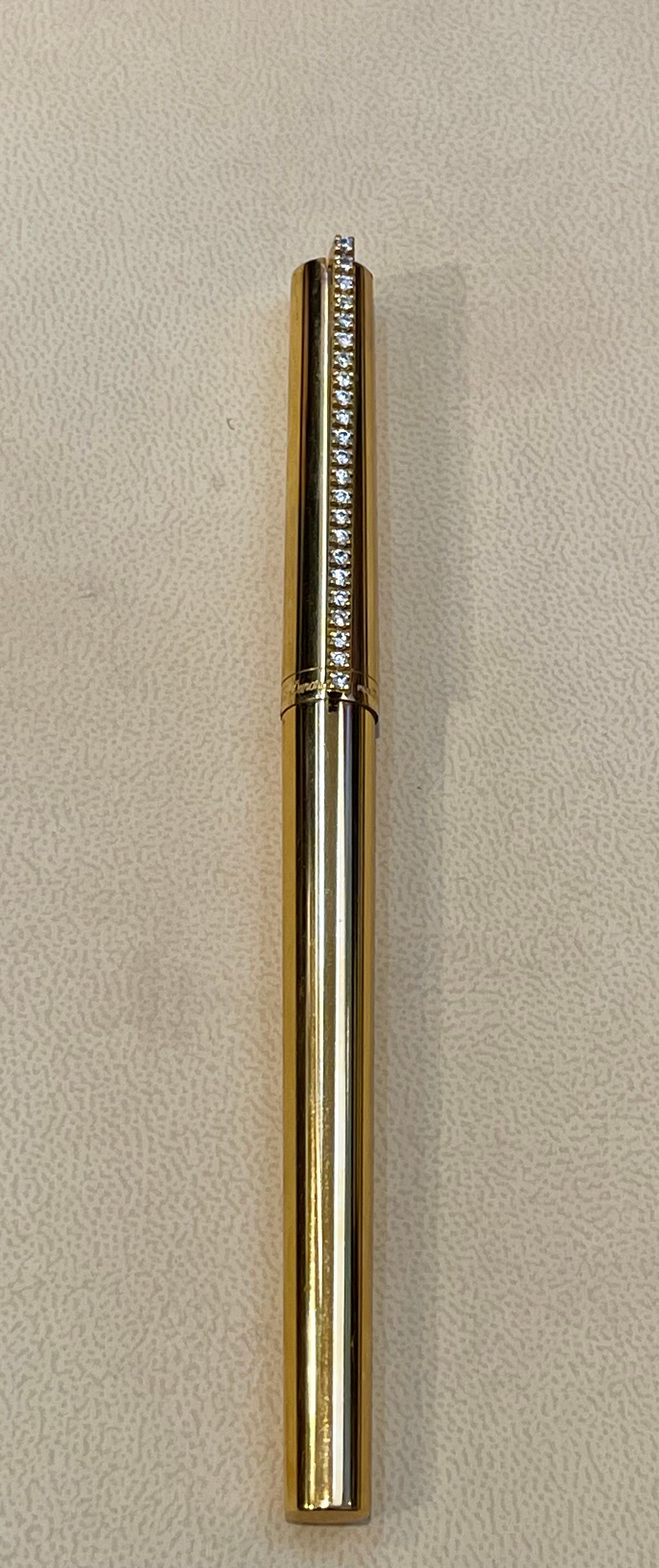 Orginal S.T.Dupont Kugelschreiber von Prestige, vergoldete Laque De Chine im Zustand „Hervorragend“ in New York, NY