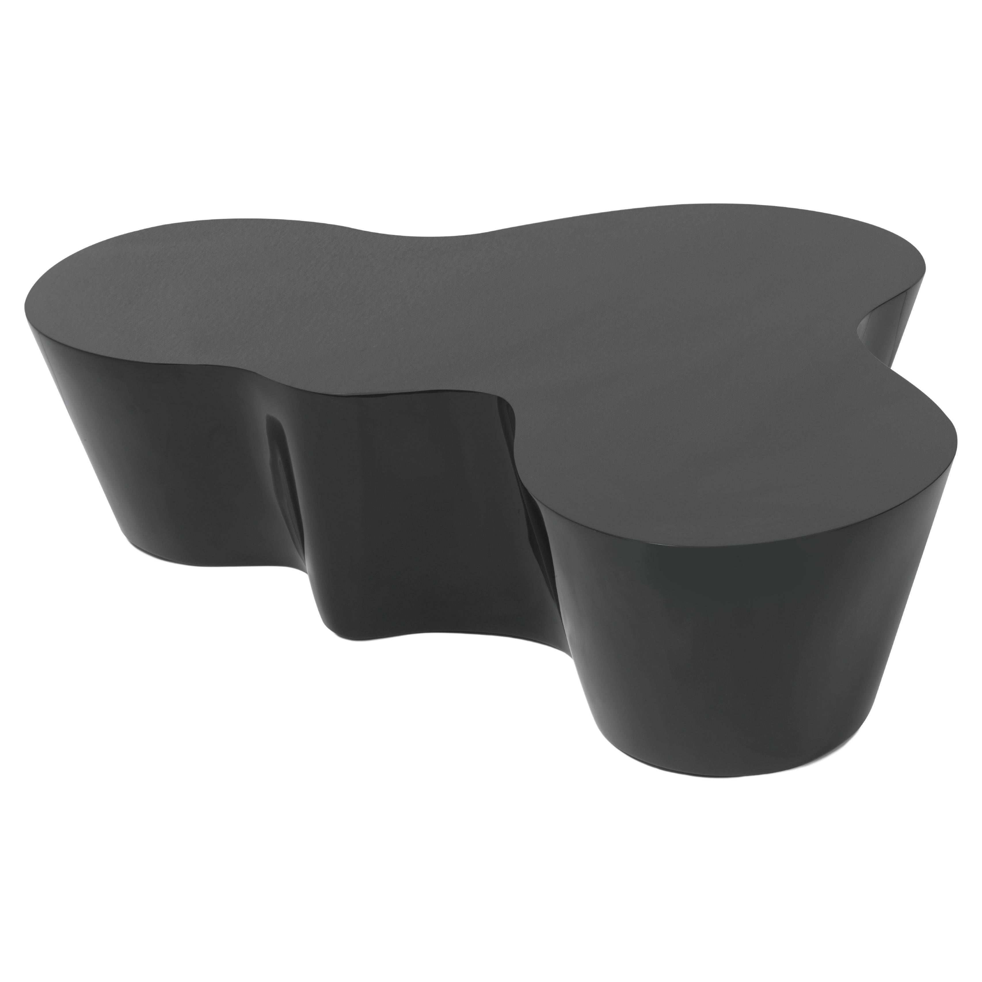 Orgo Black Lacquer Cocktail Table  For Sale