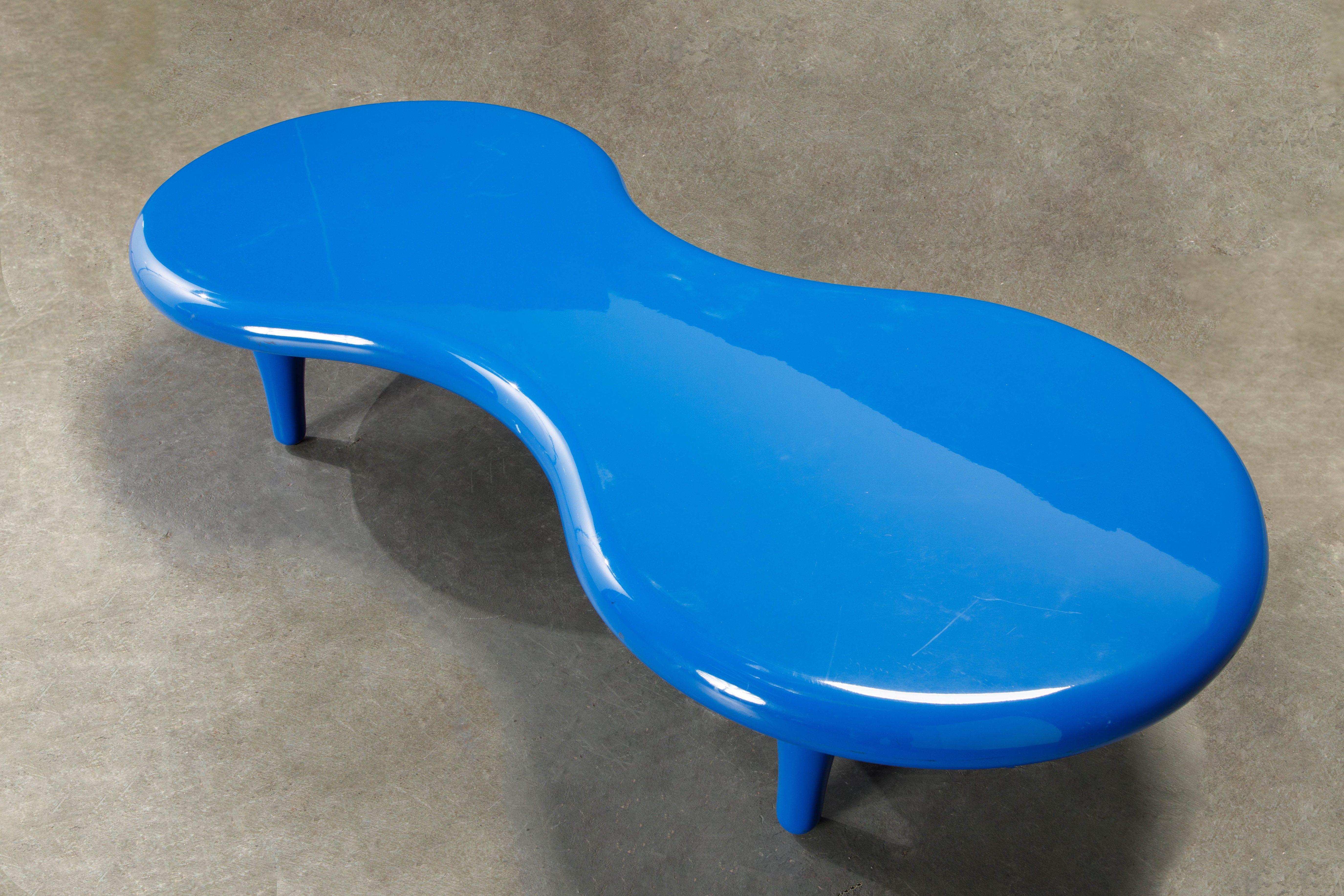 'Orgone' Fiberglass Cocktail Table by Marc Newson for Cappellini, Italy, Signed 4