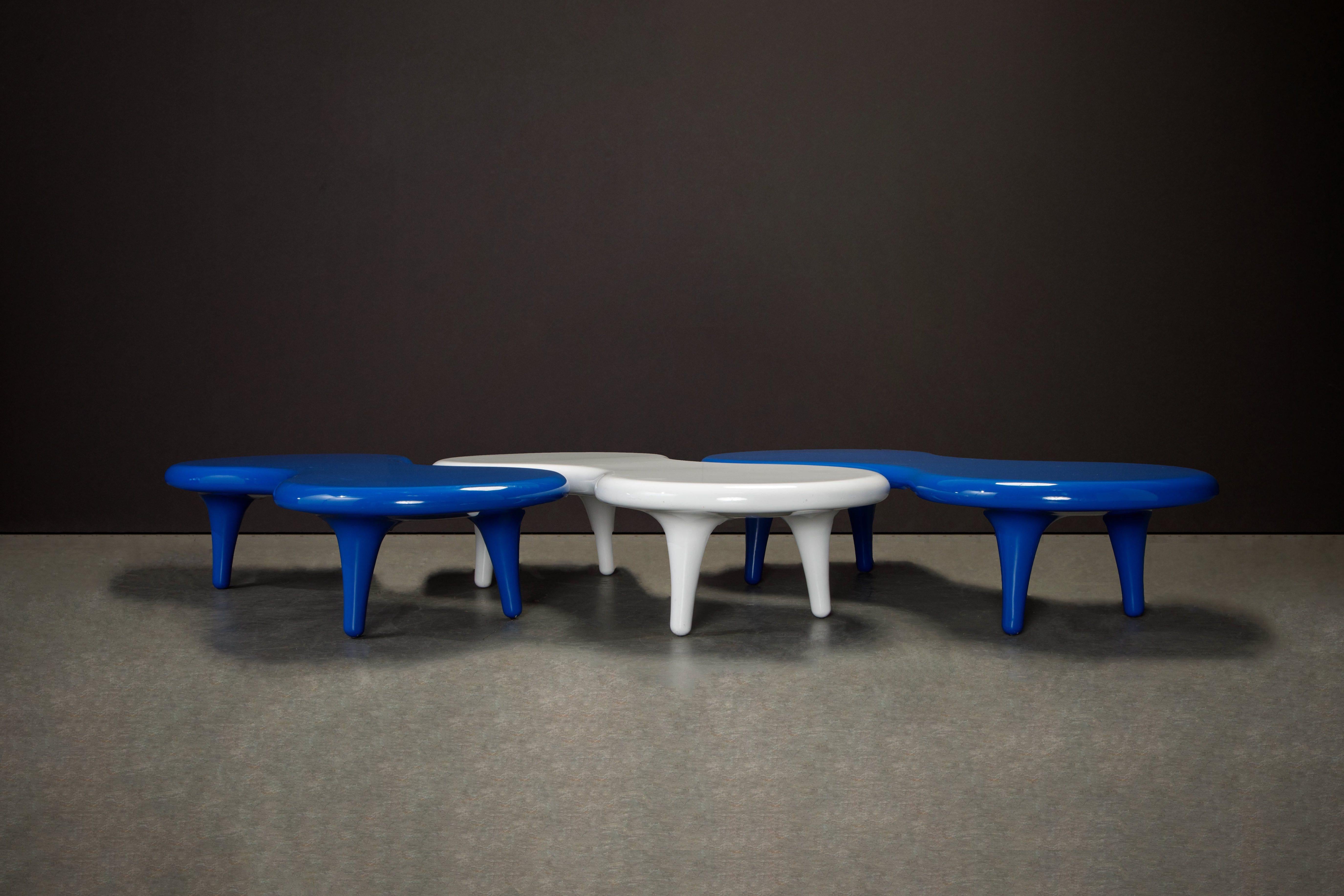 'Orgone' Fiberglass Cocktail Table by Marc Newson for Cappellini, Italy, Signed 13