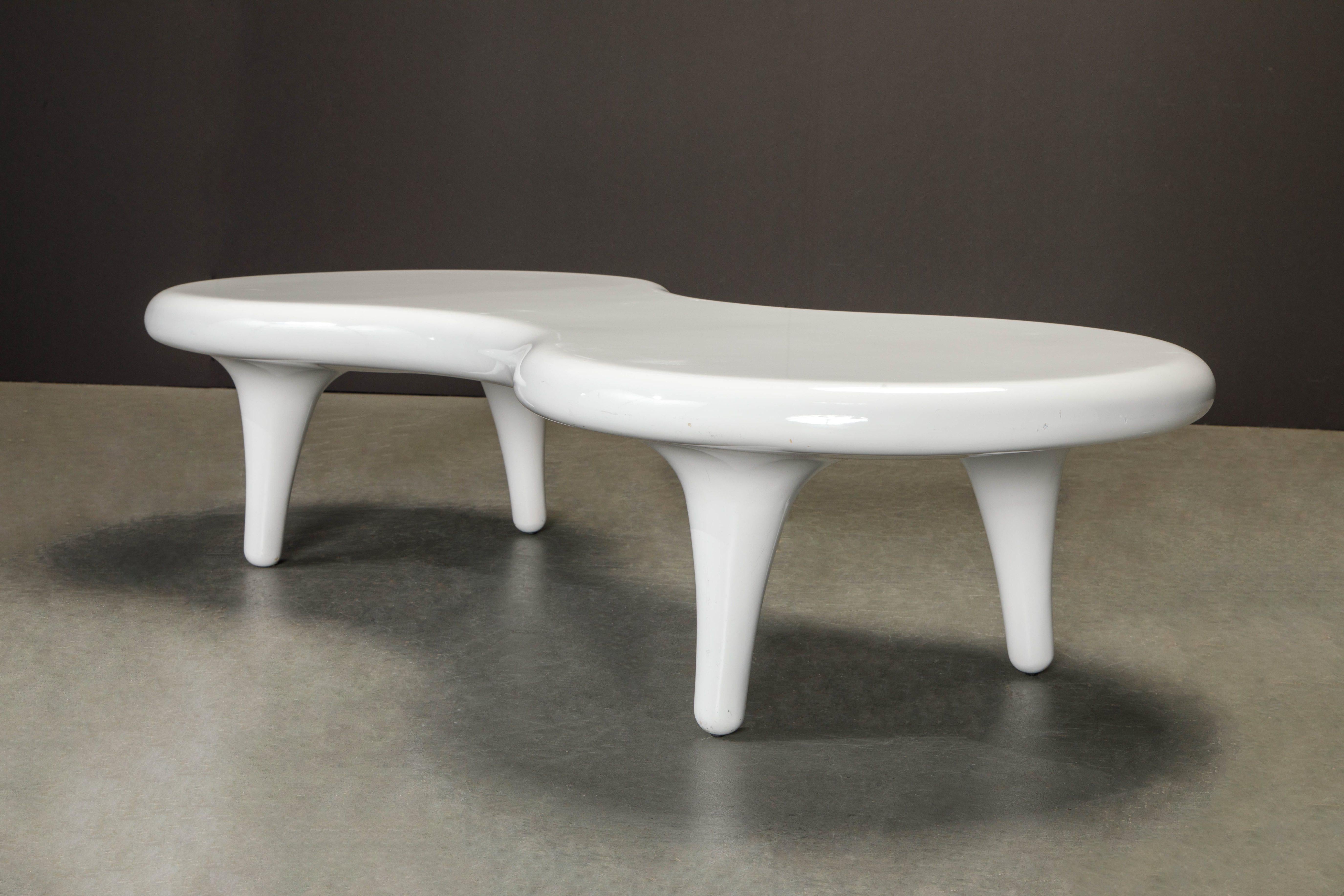 'Orgone' Fiberglass Cocktail Table by Marc Newson for Cappellini, Italy, Signed 1