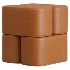 ORI Sitzkissen Cognac aus echtem Leder – Sitzkissen im modernen Design