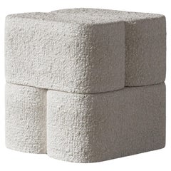 ORI Pouf White Boucle by Hermhaus ORI Pouf White Boucle by Hermhaus