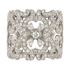 Orianne Collins Diamond Wide Band Ring 18k Weißgold
