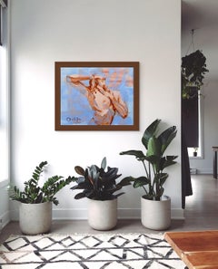 Equilibrium - oil painting by Orielle Anais. Nude female art