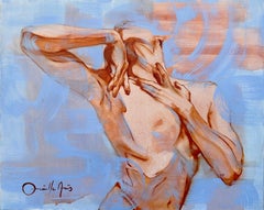 Equilibrium - oil painting by Orielle Anais. Nude female art
