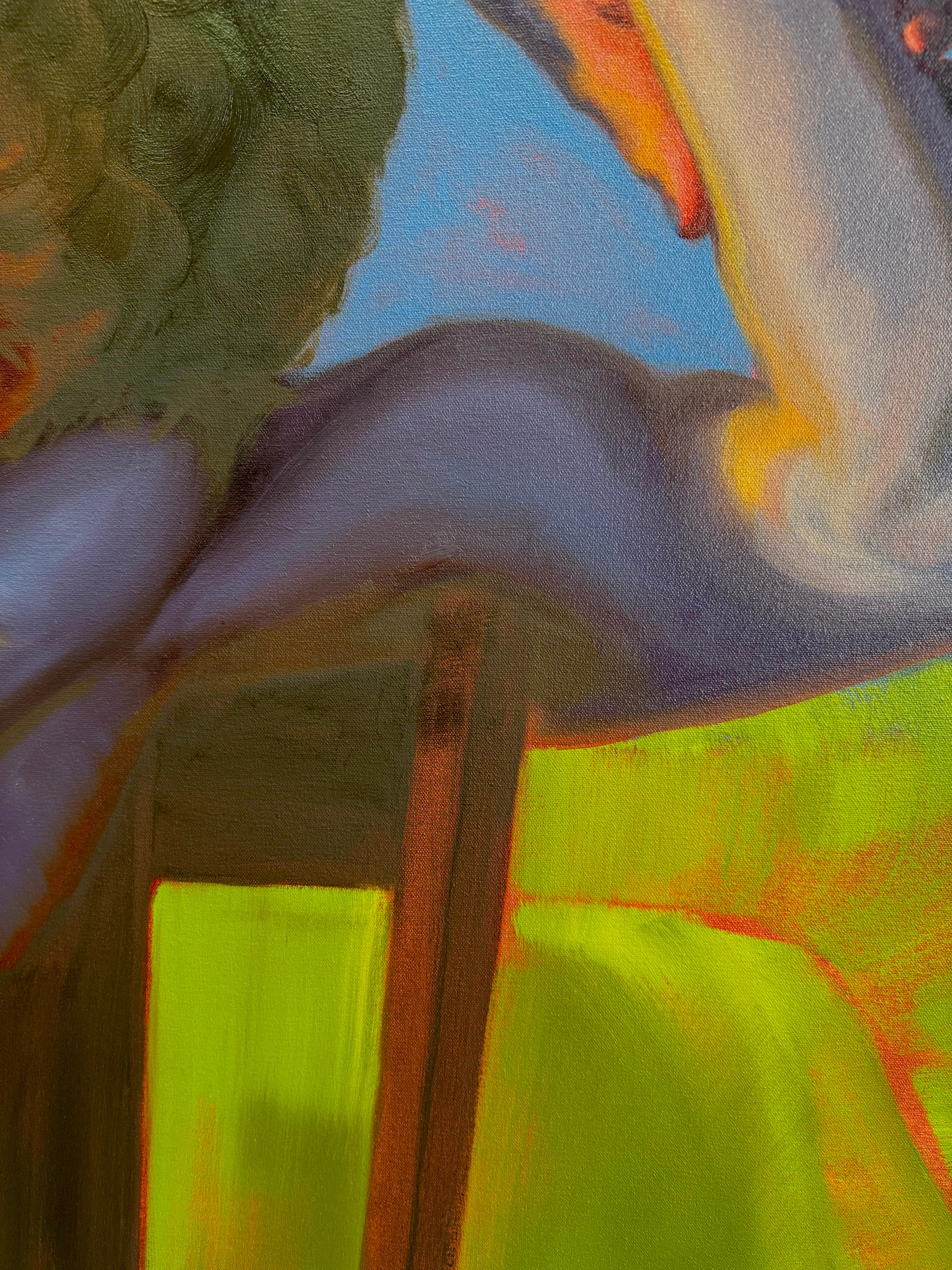 Eternal Summer - male nude painting by Orielle Anais For Sale 6