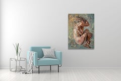 'Dissolve' Oil Painting By Orielle - Female Nudes Art