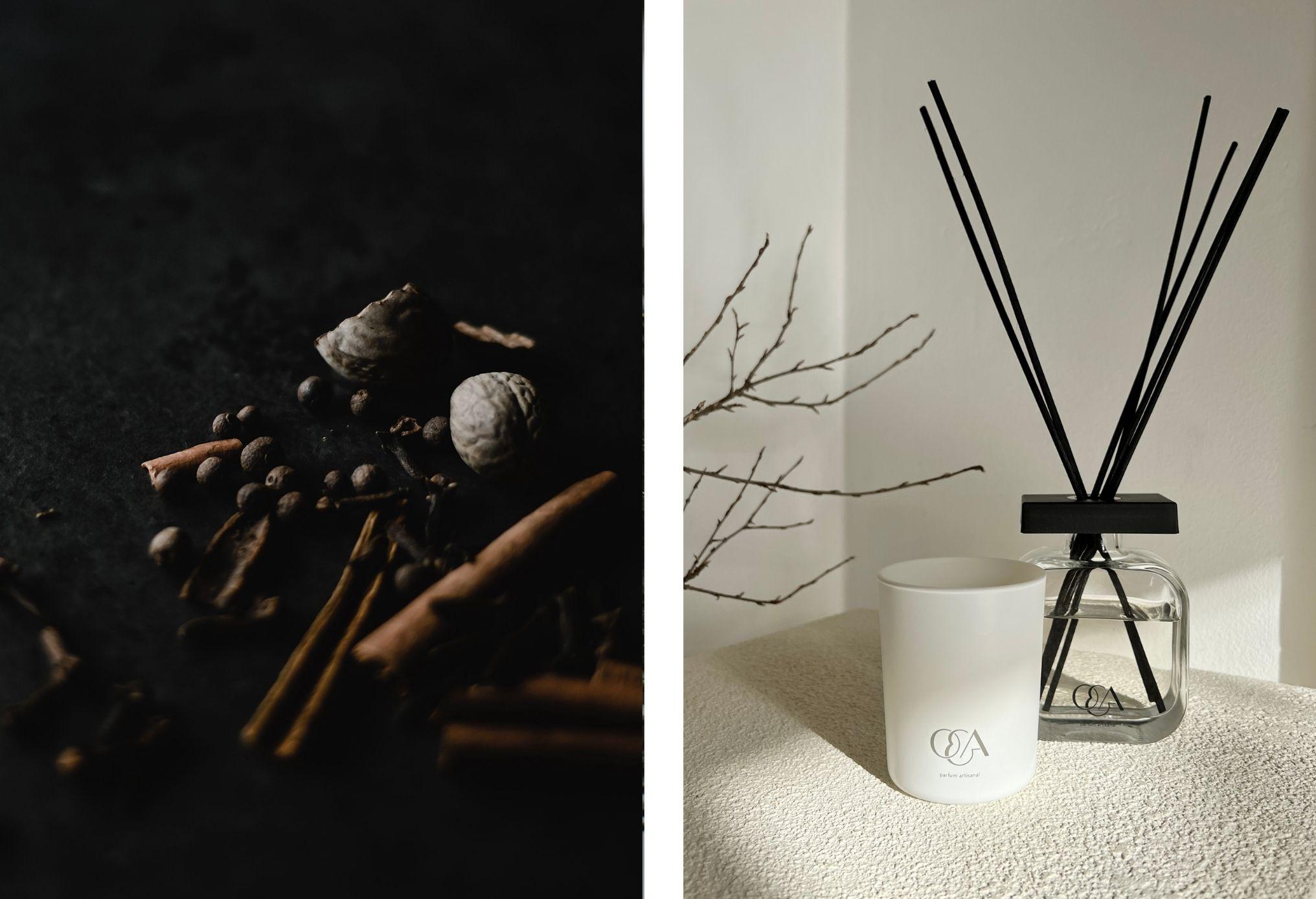 O&A London creates sophisticated scents for your home together with the best perfume houses in Grasse. Individually designed home diffusers will add an indelible impression of your home, literally in the air itself.

Top notes: aromatic notes,
