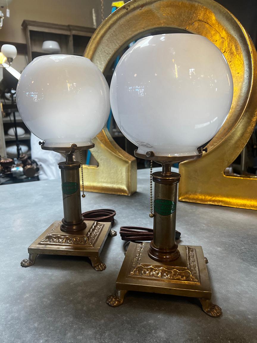 European Orient Express table lamps/ Modified For Sale