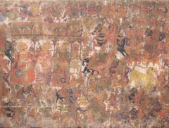 Oriental and Large Painting on Canvas, Probably, 18th-19th Century