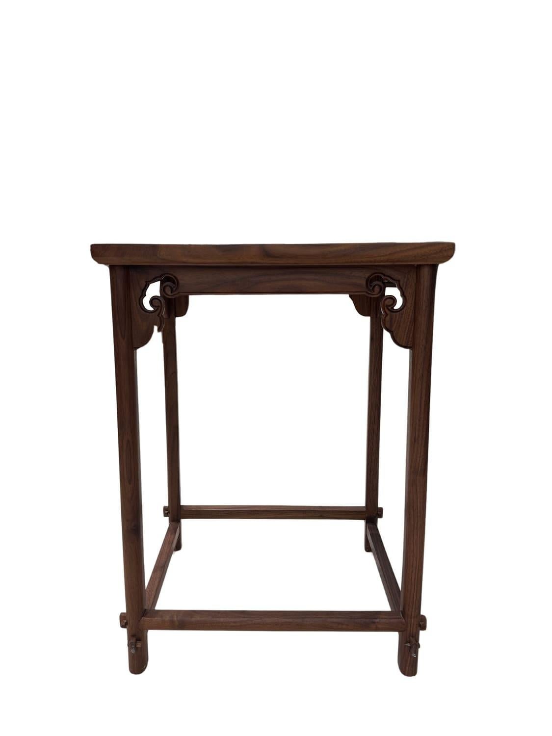 Mesa Auxiliar Oriental de Madera de Nogal Negro Exportación china en venta