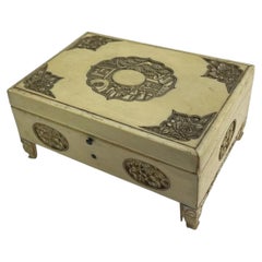 Oriental bone jewelry box - 19th century