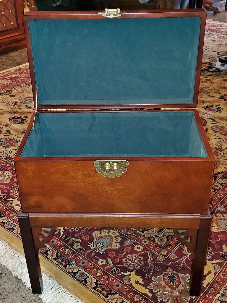 Hand-Crafted Oriental Box on Stand