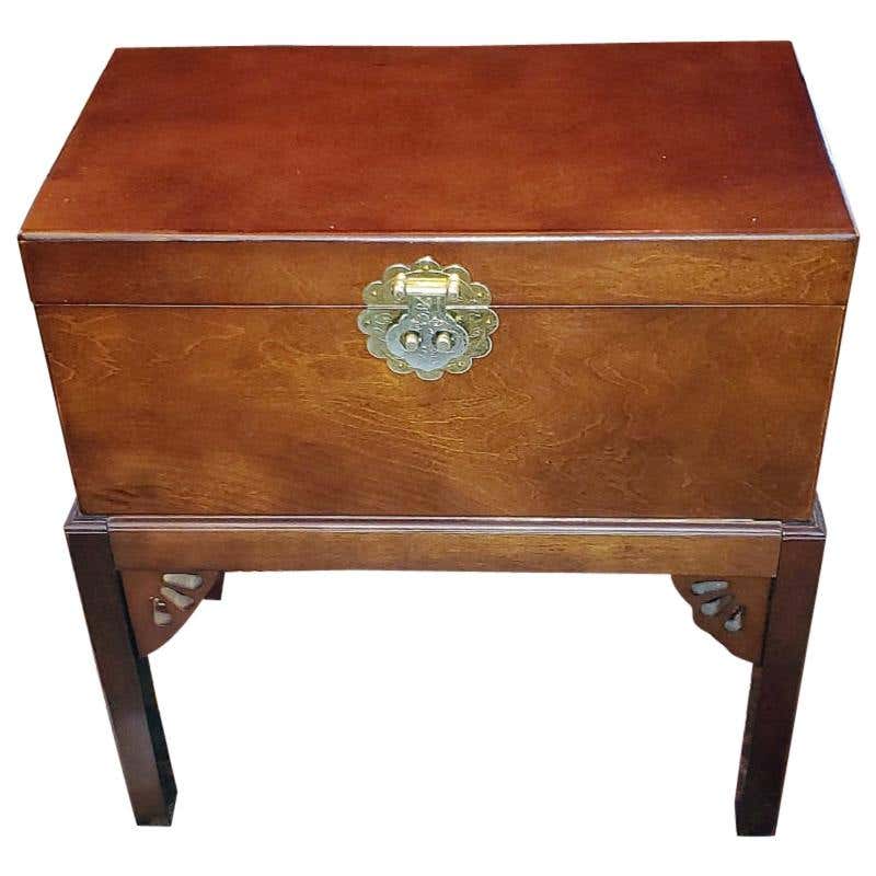 Oriental Box on Stand at 1stDibs