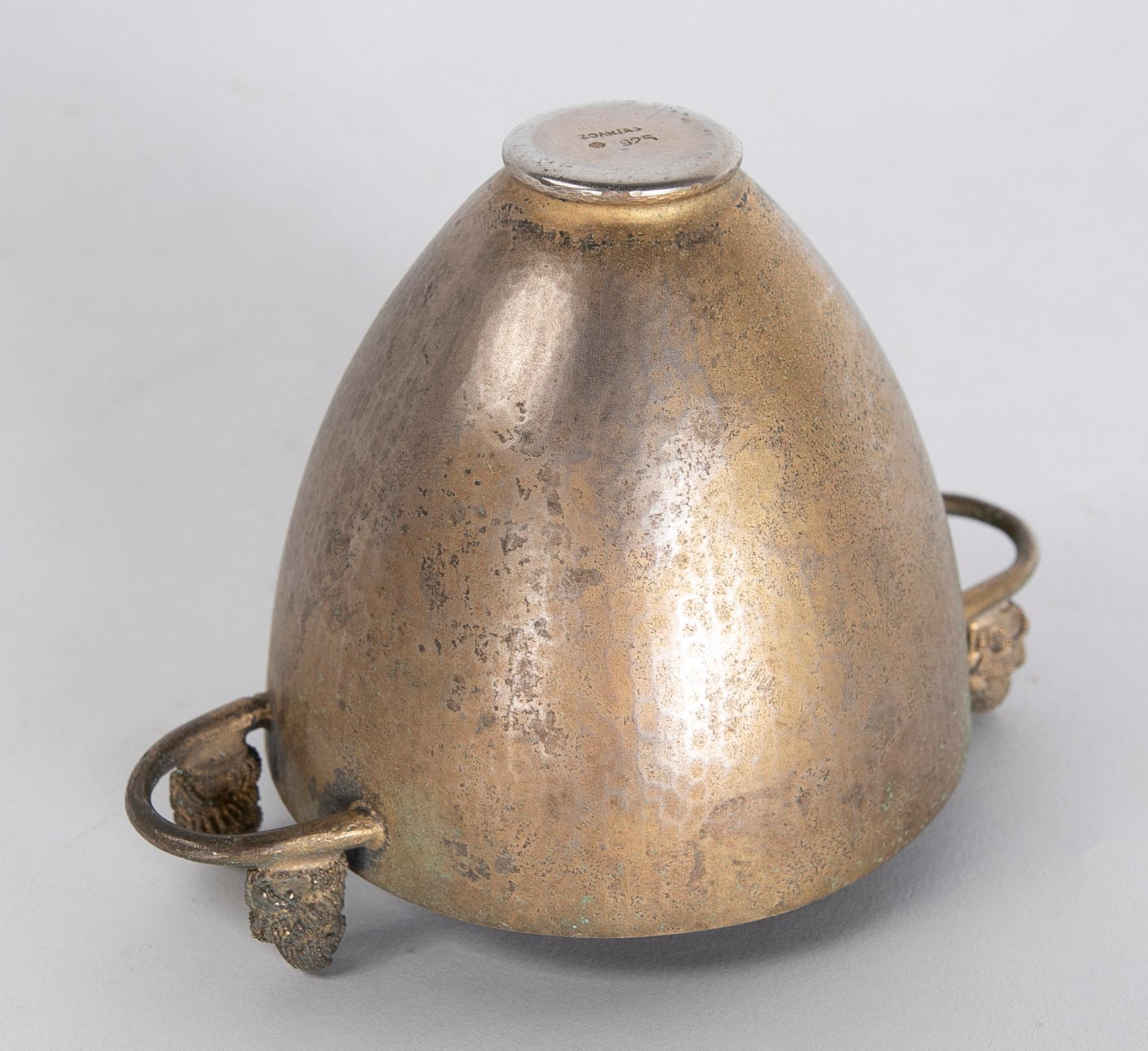 Oriental Bronze Vessel with Handles on the Sides 1