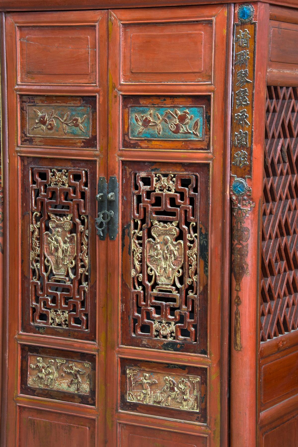 Other Oriental Cabinet, Wood, Metal, 19th-20th Century