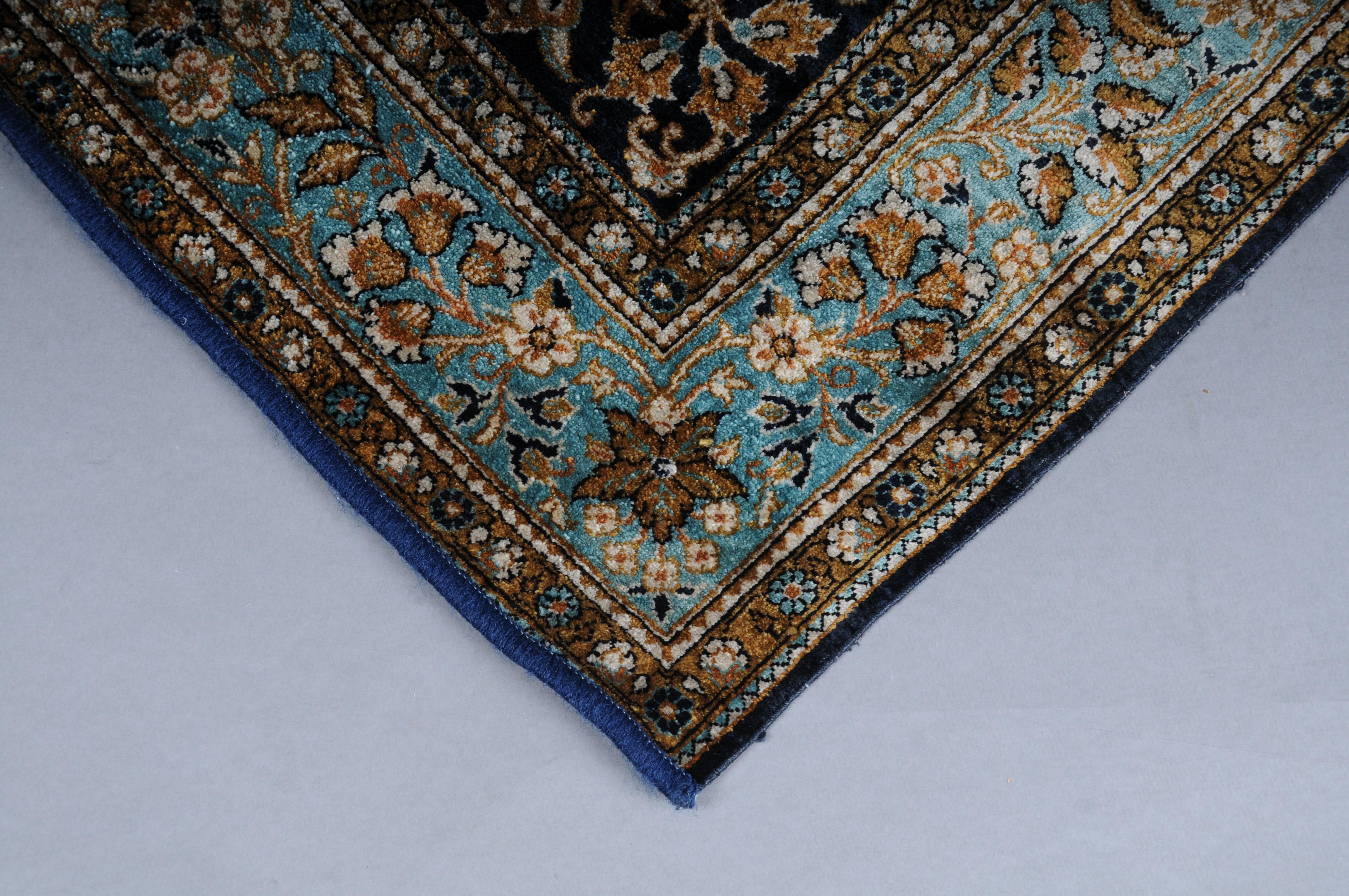 Oriental carpet/bridge silk paradise garden 20th century For Sale 8