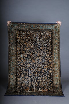 Oriental carpet/bridge silk paradise garden 20th century