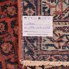 Mid-20th Century Hand-Knotted Oriental Carpet, Geometric Design