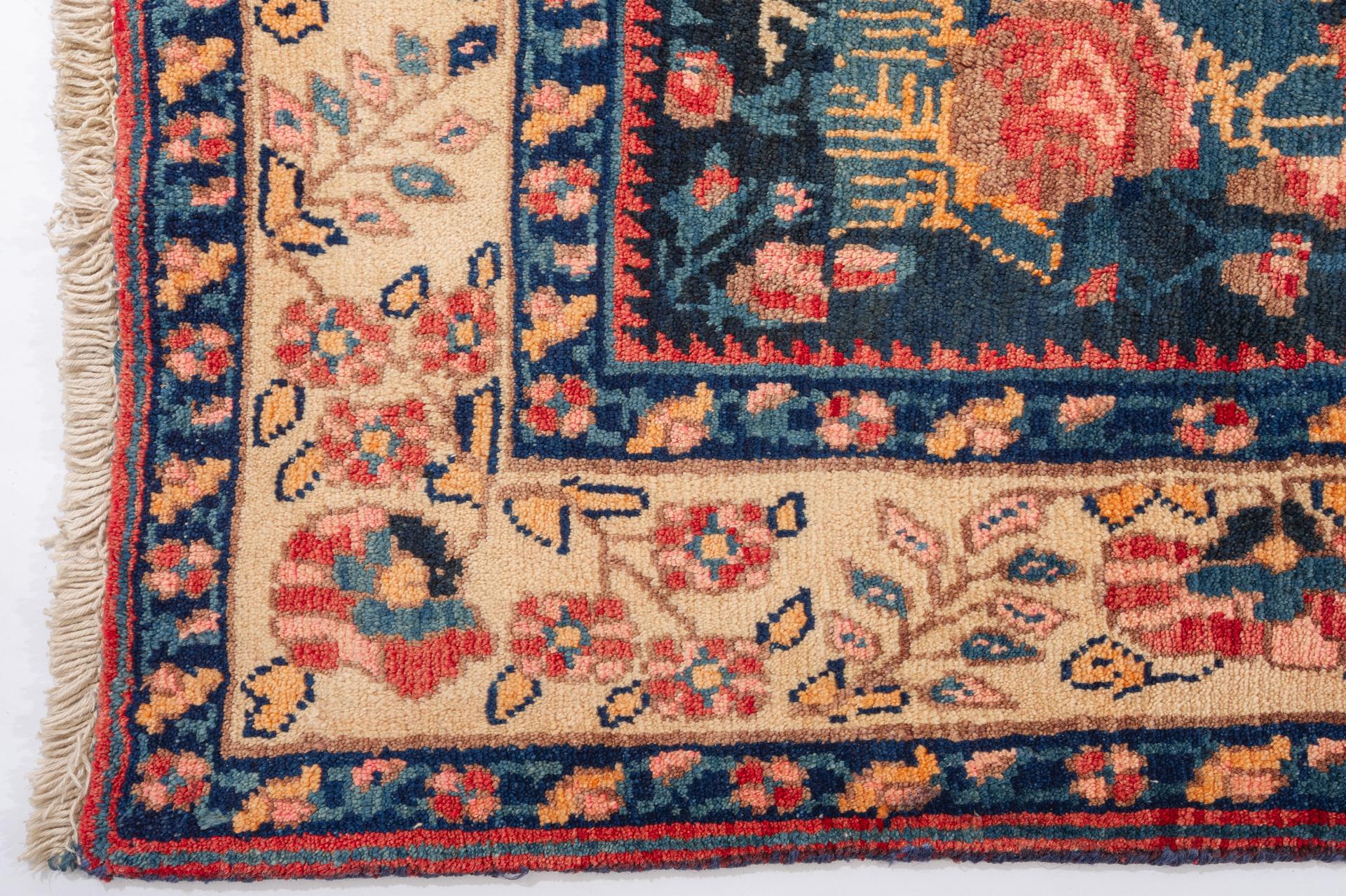 Oriental Carpet With Roses For Sale 3