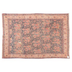 Mid-20th Century Hand-Knotted Armenian Wool Rug with Roses, 226x165 CM