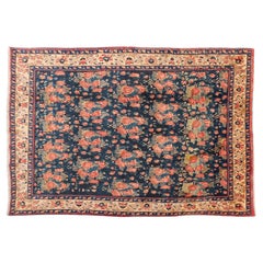 Vintage Oriental Carpet With Roses