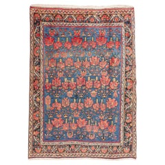 Vintage Oriental Carpet With Roses